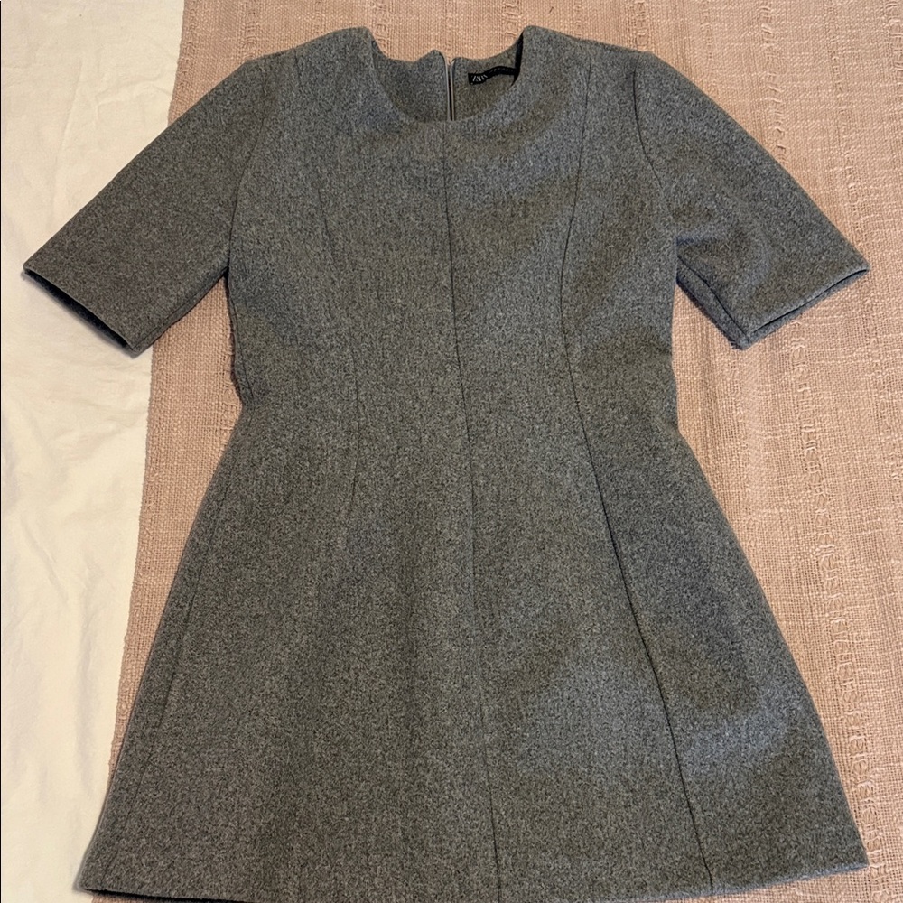 Zara Gray Mini Dress